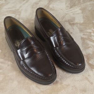 Sebago Brown Leather Penny Loafers